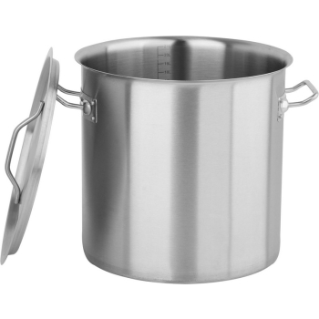 GARNEK WYSOKI Z POKRYWKĄ ZE STALI NIERDZEWNEJ 30X30 21L