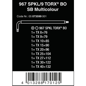 ZESTAW KLUCZY TORX 9 SZTUK