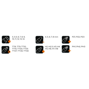 ZESTAW KLUCZY NASADOWYCH 1/4'' 41 CZEŚCI