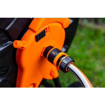 WÓZEK NA WĄŻ OGRODOWY,TWORZYWO, DO 60 M WĘŻA 1/2''