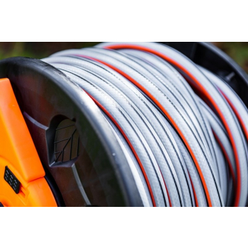 WÓZEK NA WĄŻ OGRODOWY,TWORZYWO, DO 60 M WĘŻA 1/2''