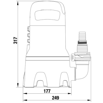 POMPA ZANURZENIOWA DO BRUDNEJ WODY 9000