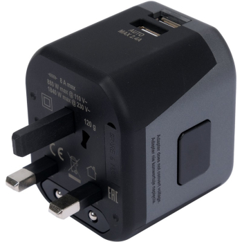 ADAPTER PODRÓŻNY UNIW. 2XUSB 12W