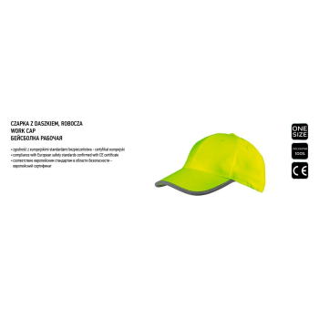 NEO CZAPECZKA Z DASZKIEM, ROBOCZA, ŻÓŁTA