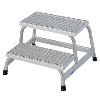 SCHODKI MONTAŻOWE KRATA ALUMINIOWA STABILO 2 STOPNIE