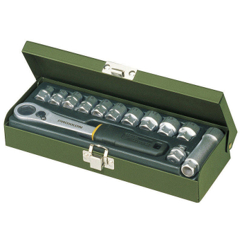 ZESTAW NASADEK 1/4'' Z GRZECHOTKĄ PRZELOTOWĄ, 13CZ.