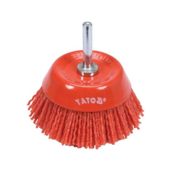 SZCZOTKA TARCZOWA 75MM NYLON TRZPIEŃ 6MM