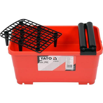 WIADRO GLAZURNICZE Z ROLKAMI I KRATKĄ 22L