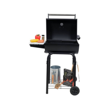 GRILL WĘGLOWY Z POKRYWĄ, RUSZT 47*34CM