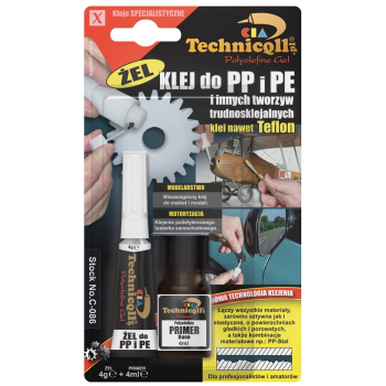 KLEJ DO PP PE Z PRIMEREM 4G+4ML ŻEL