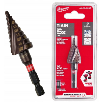 WIERTŁO WIELOSTOPNIOWE UDAR 4-20MM