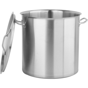 GARNEK ŚREDNI Z POKRYWKĄ ZE STALI NIERDZEWNEJ 50X50 CM, 98L