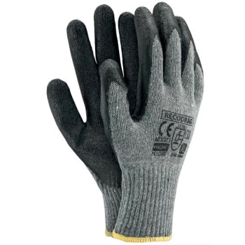 RĘKAWICE DZIANINOWE POWLEKANE GUMĄ RECODRAG CZARNE 9