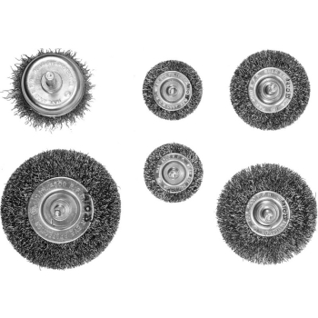 ZESTAW SZCZOTEK NA WIERTARKĘ INOX, 6SZT.