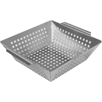 KOSZYK DO GRILLOWANIA, STAL NIERDZEWNA 26*22*7CM