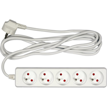 PRZEDŁUŻACZ ELEKTR./BIAŁY/ 5G Z/U  3M