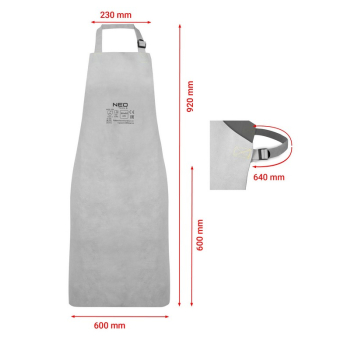 FARTUCH SPAWALNICZY, SKÓRZANY 60*90CM