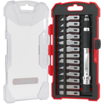 KOMPLET NOŻY PRECYZYJNYCH 14 ELEMENTÓW