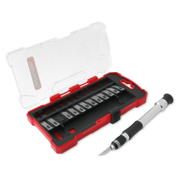 KOMPLET NOŻY PRECYZYJNYCH 14 ELEMENTÓW