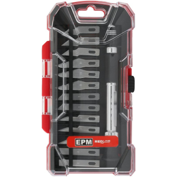 KOMPLET NOŻY PRECYZYJNYCH 14 ELEMENTÓW