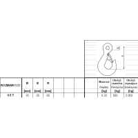 HAK Z ZABEZPIECZENIEM DIN 689 500KG GM-HZ