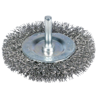 SZCZOTKA TARCZOWA Z TRZPIENIEM 38MM ZN