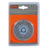 SZCZOTKA TARCZOWA Z TRZPIENIEM 75MM ZN