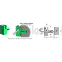 PRZELOTKA DRUTU MOCOWANA NA BOLEC PD/B ZIELONA