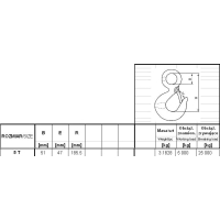 HAK Z UCHEM I ZABEZPIECZENIEM 5000KG GM-HUZ