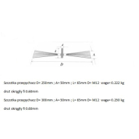 WYCIOR KOMINOWY DRUT STALOWY 300MM