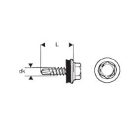 WKRĘT SAMOWIERTNY 4.8*20MM RAL 9010