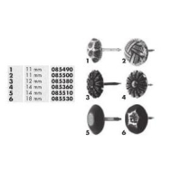 PINEZKI TAPICERSKIE Z ŁBEM OZDOBNYM 11MM 085500