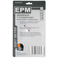 ZRASZACZ PISTOLETOWY REGULOWANY 7-FUNKCYJMY SOFT SILVER