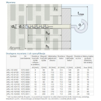 DYBEL RAMOWY Z HAKIEM SUFITOWYM ARL 10/100MM