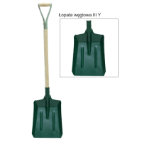 ŁOPATA WĘGLOWA OPRAWNA UCHWYT Y  IV