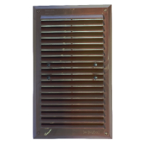 KRATKA WENTYLACYJNA Z SIATKĄ 175*295MM BRĄZOWA