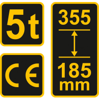 Podnośnik hydrauliczny słupkowy 5T Vorel 80032