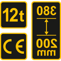 Podnośnik hydrauliczny słupkowy 12T Vorel 80062