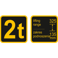 Podnośnik samochodowy żaba 2T Vorel 80111