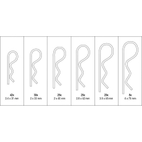 ZESTAW ZAWLECZEK SPRĘŻYSTCH MIX 150SZT