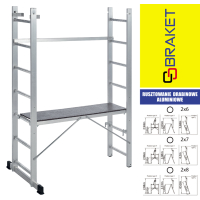 RUSZTOWANIE ALUMINIOWE DRABINOWE ECO 2X8