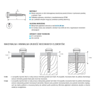 WKRĘT SAMOWIERTNY TORX 4.8*35MM RAL 9005