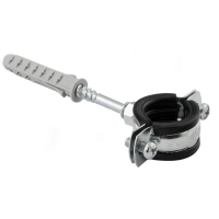 UCHWYT DO RUR POJEDYNCZY Z TŁUMIKIEM 8''