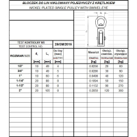 BLOCZEK DO LIN POJEDYŃCZY NIKLOWANY 1-1/2'