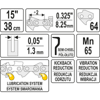 ŁAŃCUCH TNĄCY DO PILARKI 15'' .325 1.3MM 64Z