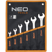 ZESTAW KLUCZY PŁASKO-OCZKOWYCH NEO 09-752 6-22MM