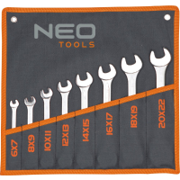 KLUCZE PŁASKIE DWUSTRONNE 6-32MM ZESTAW 12 SZTUK