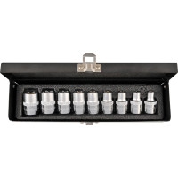 KLUCZE NASADOWE TORX E10-24 ZESTAW 9-SZTUKOWY