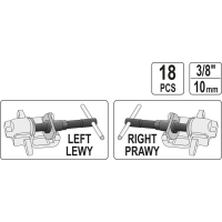 ZESTAW SEPARATORÓW DO ZACISKÓW HAMULCOWYCH 18 CZĘŚCI