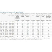 DYBEL RAMOWY Z HAKIEM KĄTOWYM ARL 10/100MM